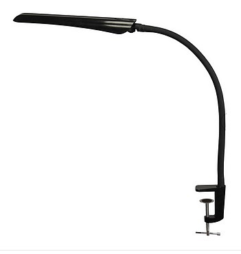 Лампа настольная Гермес СШ на струбцине 8 Вт сенсорный выключатель черный