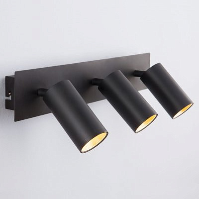 Спот Eurosvet 20066/3 черный золото