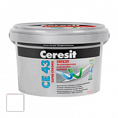Затирка CERESIT высокопрочная CE 43/2 Дымчато-белая №02 (2 кг)