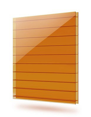 Поликарбонат Янтарный 4мм (6м)