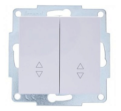 Выключатель механизм  10А проходной белый 742-0288-106