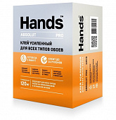 Клей для обоев Hands Absolut PRO для всех типов флизелиновых, виниловых и бумажных обоев 420 гр.