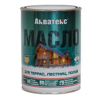 Акватекс Масло для террас,лестниц,полов 0,75л