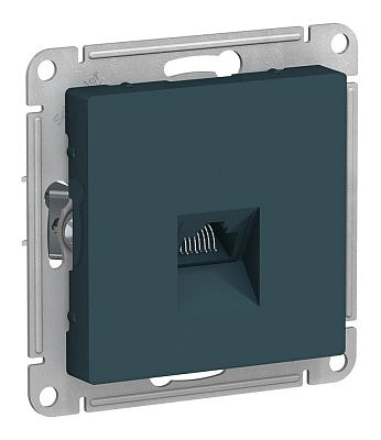 Механизм Розетка компьютерная AtlasDesign RJ45 кат.5E механизм изумруд SE ATN000883