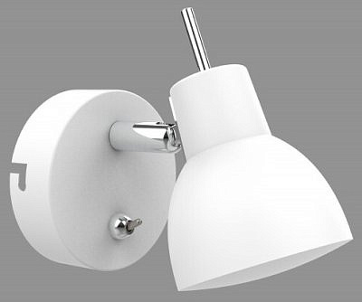 Светильник настенно- потолочный светодиодный  6158-702 Renata WH  LED 1*4Вт 3200К поворотный с выключателем