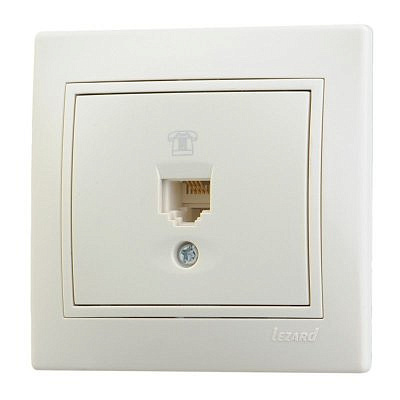 Розетка 701-0303-137  ТФ 1-ая крем с вст  Распродажа