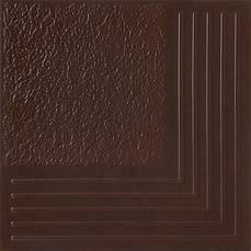 Каир 4У коричневый угловая ступень клинкер 29,8х29,8