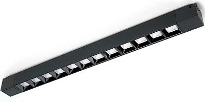 Светильник трековый светодиодный на шинопровод черный Feron 130 AL белый 30w 2700 Lm 4000k 60 градусов 48374