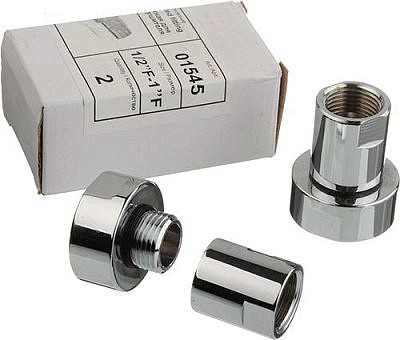 Муфта стяжная для полотенцесушителя 1"-1/2" (пара) 01545