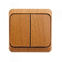 Выключатель 2-клавиши ОП 10А бук SchE BA10-002Т