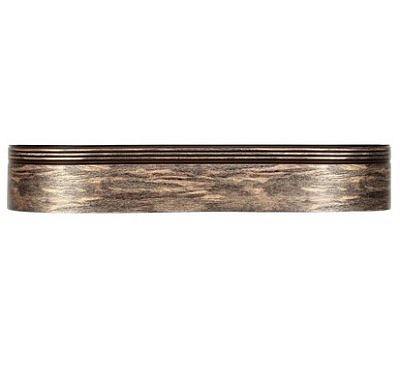 Карниз DDA Венге мелинга  "ТЕССИ" 3,0 м 68 мм 3-х. рядные с поворотом