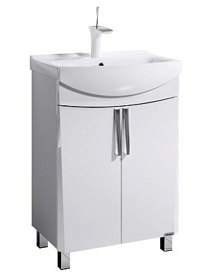 Тумба Nicole - 60  белая с умывальником Элеганс 60 Alavann