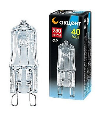 Галогенная лампа JCD 230B 40W G9 CL капсула  94232