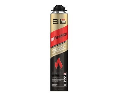 Пена монтажная Sila Pro B1 Firestop огнестойкая профессиональная 750мл