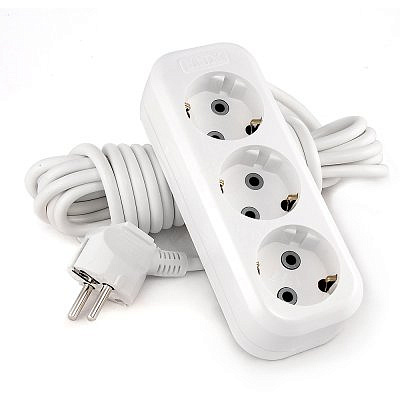 Удлиннитель сетевой У3-Е, 3-местный с заземлением, 2м