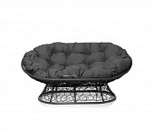 Диван "МАМАСАН" Ротанг (СЕРЫЙ),подушка серая