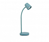 Настольный светильник на основании МТ2005 голубой  12ВтGU10 Высота гибкой стойки 41 см лампа в комплекте 															¶