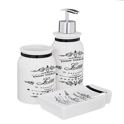 Набор для ванной VETTA Наслаждение жизнь 3 предмета керамика 463-120