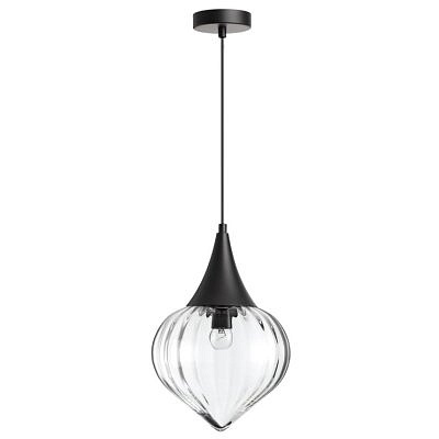 Подвес потолочный  4951/1 PENDANT ODL22 343 черный/прозрачный/стекло Подвес E14 1*40W KESTA