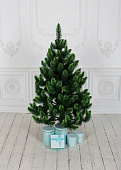 Ель искусственная 160см зелёная светло-зелёные кончики Новая Ёлка, из ПВХ