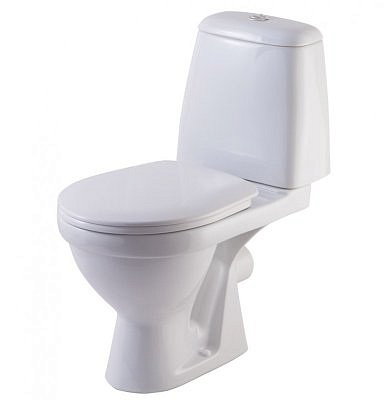 Компакт Rosa Премьер Люкс белый с сиденьем микролифт