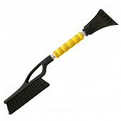 Щетка автомобильная ЛЮКС МИНИ МП алюминиевая ручка с держатель+скребок MPG961505