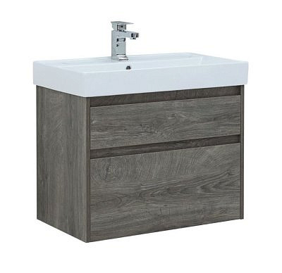 Тумба Aquanet Nova Lite 75 2 ящика  цвет дуб рошелье без умывальника