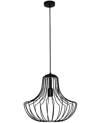 Светильник подвесной ЭЛЕТЕХ Грета 211 черный муар  Гоби 01 60 146 Е27  