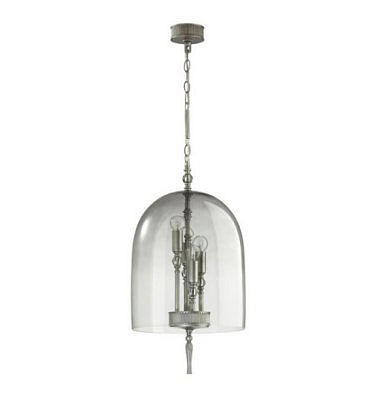 Светильник подвесной 4882/4 NEO ODL_EX 22 61 серебристый с патиной/дымчатый/стекло Подвес E14 4* 40W BELL 0044828