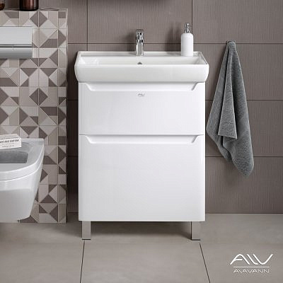 Тумба без умывальника Alavann Lana 70 белая