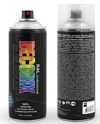 Эмаль аэрозольная RAL PROFESSIONAL DECORIX графитовый серый RAL 7024 520мл 