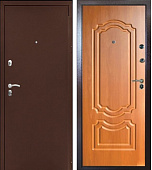Входная дверь Стандарт Оптима NEW медь/Альфа ПВХ миланский орех 960 левая