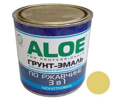 Грунт-эмаль ALOE Молотковая  3в1 Золотисто-бежевый 2,0л 