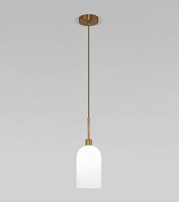 Подвесной светильник со стеклянным плафоном  50357/1 латунь