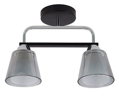 Люстра 9020-2  Famosso BK+CR 2х E27/60W (34*12*25)