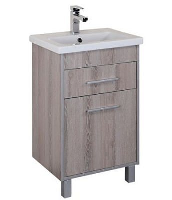 Тумба Натали 50.12 ясень таормина с 1 ящиком с раковиной Como-50  /Оника/