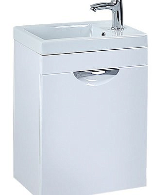 Тумба подвесная Оника Комо 45.01 белая без раковины