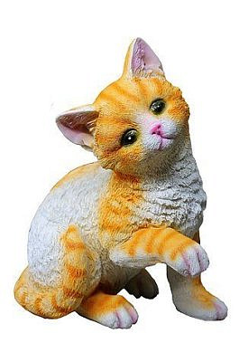 Садовая фигура Котенок игривый  полистоун