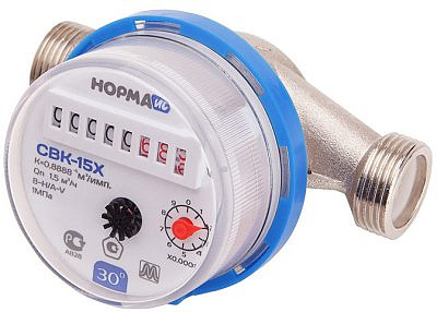 Водосчетчик СВКМ-15Х с комплектом присоединения