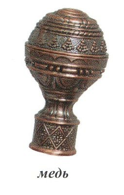 Наконечник Люксор медь D16  16.01.30.400