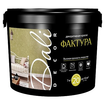 Декоративная краска акриловая DALI-dekor Фактура 7кг