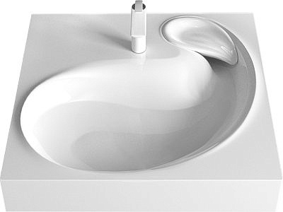 Раковина над стиральной машиной AZARIO Soft 607*601*110 без сифоном CS00078299 