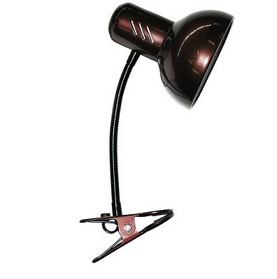 Настольный светильник 2077 С на прищепке Е27 шоколад