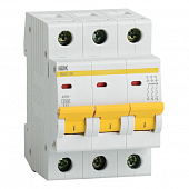  Автоматический  выключатель3п C 16А 4.5кА ВА47-29 ИЭК MVA20-3-016-C