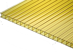 Поликарбонат Желтый  8мм (6м)