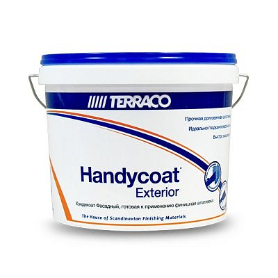 Шпатлевка TERRACO HANDYCOAT EXTERIOR финишная для фасадных работ 5кг
