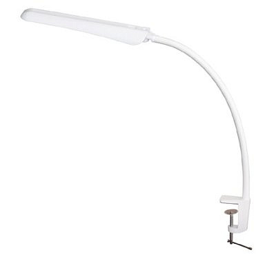 Лампа настольная Гермес СШ на струбцине 8 Вт сенсорный выключатель белый