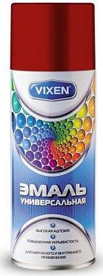 Эмаль универсальная вишнёвая аэрозоль 520мл VIXEN