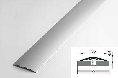 Профиль ПС04-3 алюминиевый без покрытия 35*900
