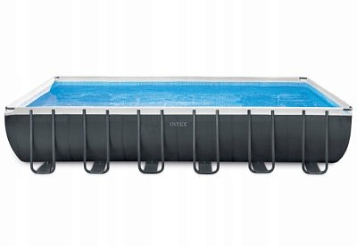 Бассейн каркасный металлический 732*366*132см, 31805л, песочный фильтр, хлоргенератор, аксессуары Ultra XTR Frame INTEX 26368